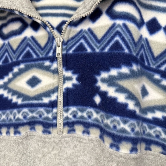 Vintage 90’s North West Blue Fleece pull over shirt size Large - Picture 4 of 9